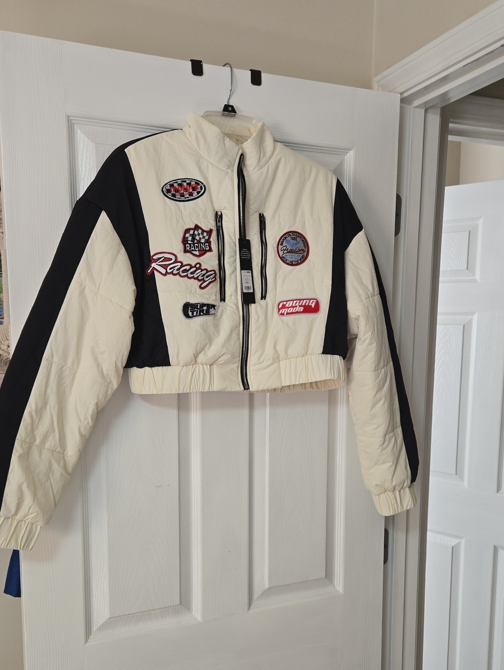NWT Fashion NOVA Racing Mode Puffer Jacket